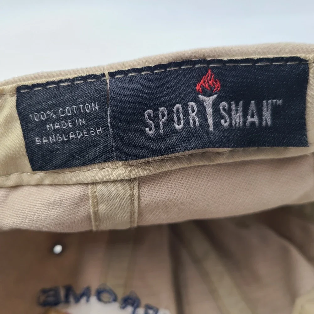 Vintage Jerome Arizona Hat Strapback Beige State Flag Logo Casual Travel Dad Men
